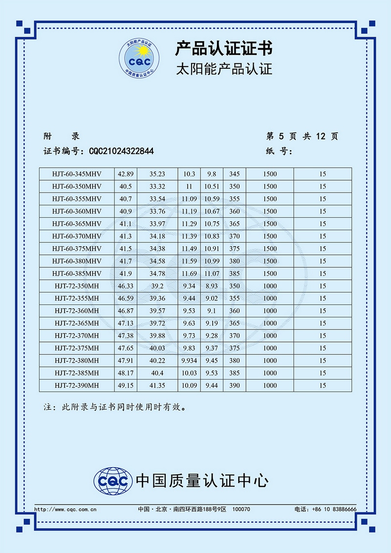 产品认证证书
